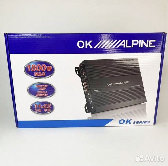 Усилитель Alpine 4-x канальный 1800W