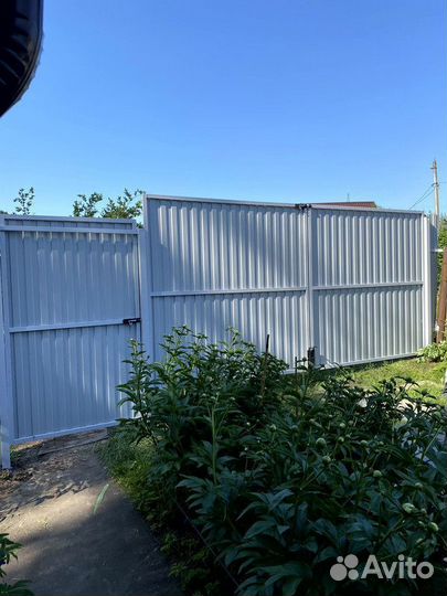 Установка заборов / забор из профлиста / заборы