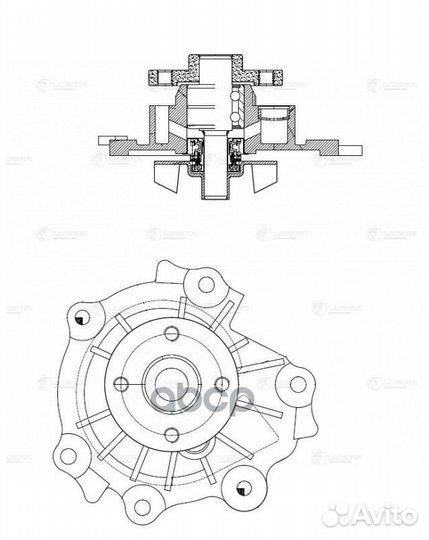 Помпа Volvo XC60 07/S60 10/S80 06 LWP1060