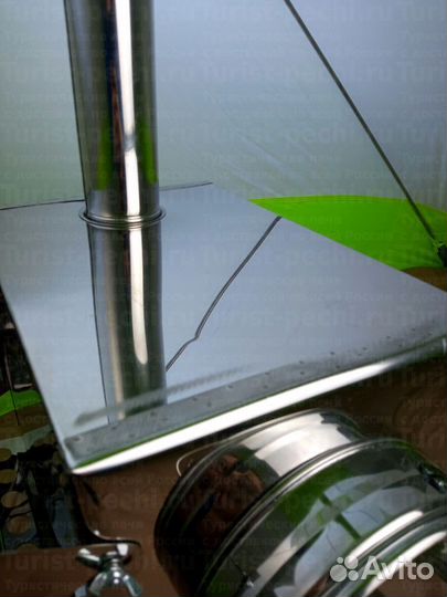 Печь туристическая Пошехонка Малая на 15 л. c 3Д э