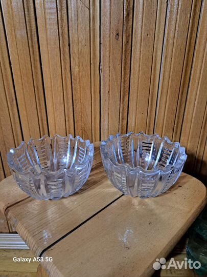 Хрустальные вазы конфетницы и тд