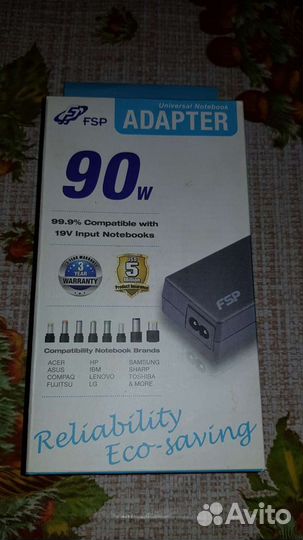 Блок питания Universal Notebook adapter 90w