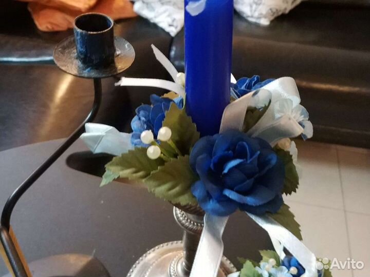 Подсвечники с украшениями