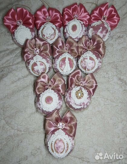 Ёлочные шары ручной работы