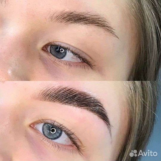 Коррекция и окрашивание бровей