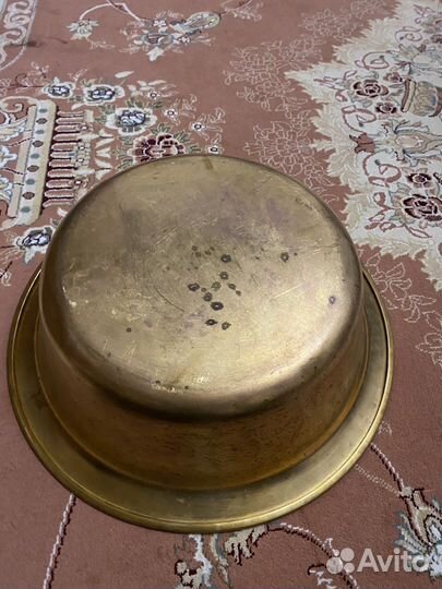 Латунный таз