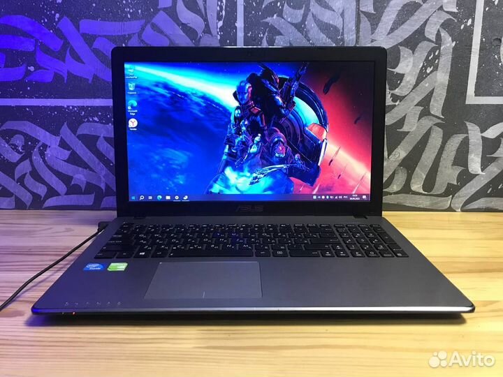 Быстрый ноутбук Asus 2видеокарты/Intel/SSD/8gb