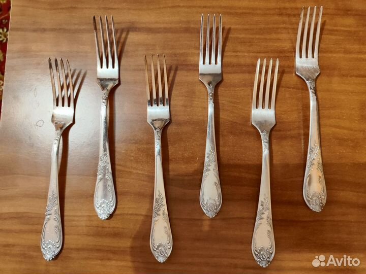 Мельхиор СССР столовые приборы