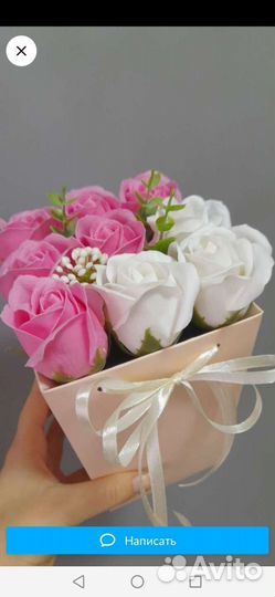 Мыльные розы. ручная работа