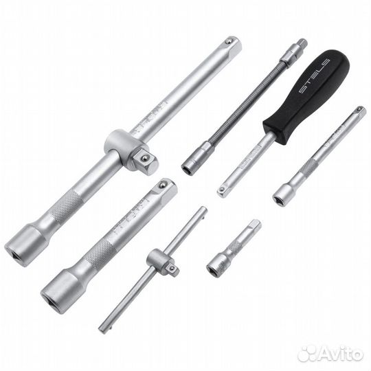 Набор инструментов, 1/2, 1/4, CrV, пластиковый кей