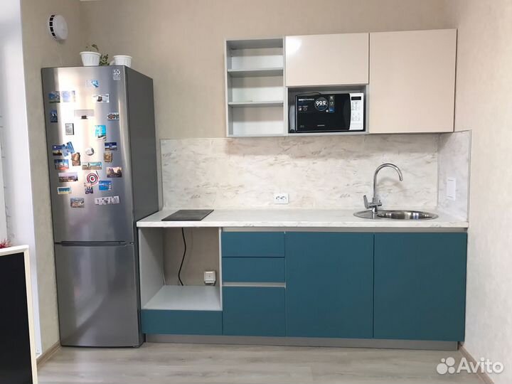 Кухонный гарнитур. Кухня без ручек ксп:30046