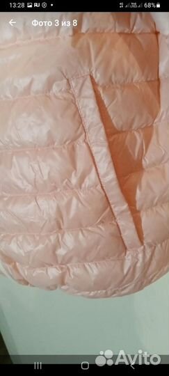 Двусторонний пуховик 46-48-50 новый весна осень