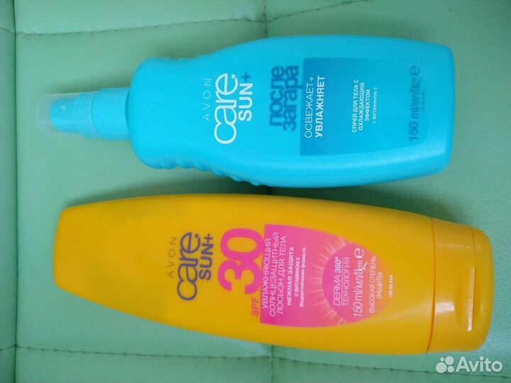 Солнцезащитный лосьон и спрей после загара