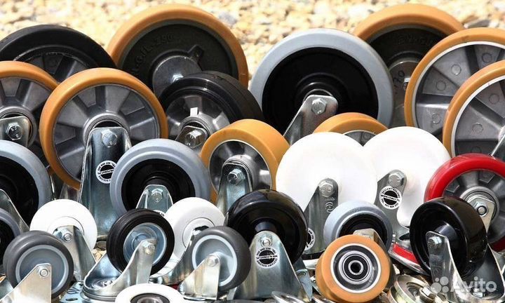 Колеса, колесные опоры, ролики для тележек