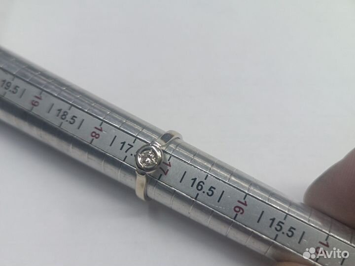 Серьги кольца 585 с бриллиантами