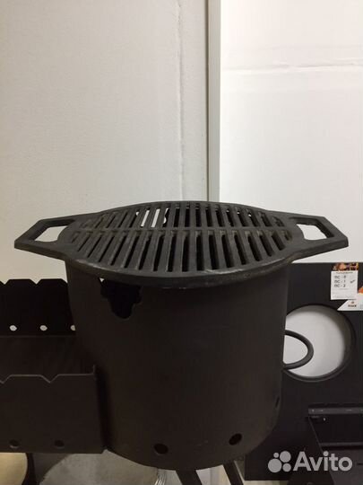 Решетка гриль чугунная круглая
