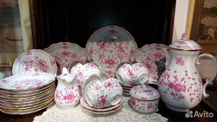 Сервиз Мейсен Meissen Индийский пурпур сер. 20 в