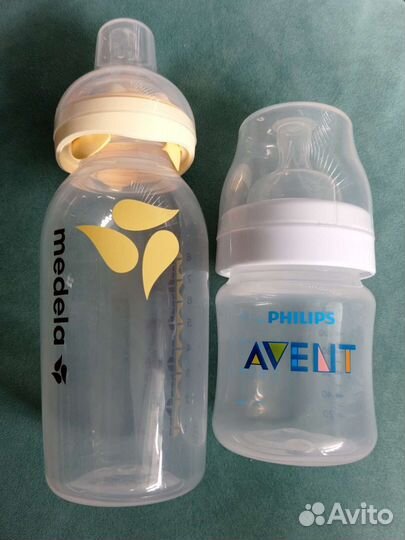 Бутылочки детские 125мл(Avent),250мл(Medela)