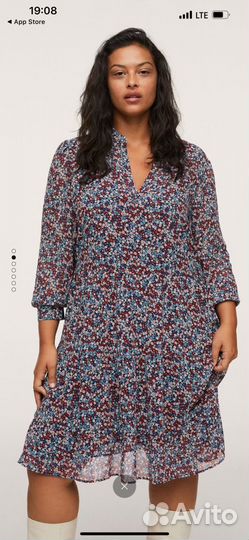 Платье женское plus size mango