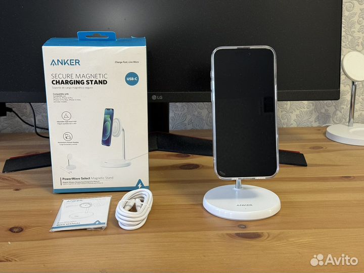 Беспроводная зарядная подставка Anker MagSafe