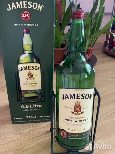 Бутылка из под виски Jameson 4,5 л., Jim Bеаm 3л