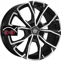 Khomen Wheels KHW1907 (Geely Monjaro/Tugella) R19 7,5 5x108 ET46 CB63,4 Black-FP