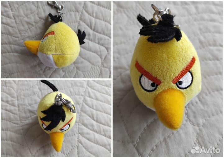 Angry Birds. Плюшевый брелок 4 шт