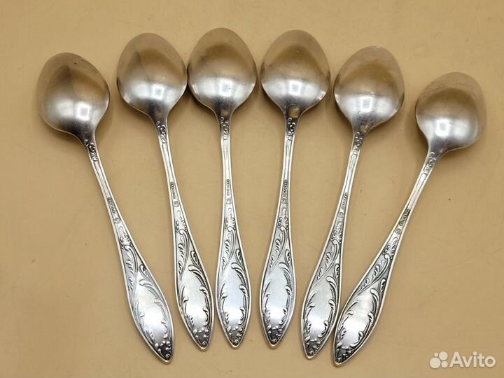 Набор столовых ложек 6 шт мельхиор мнц Кольчугино