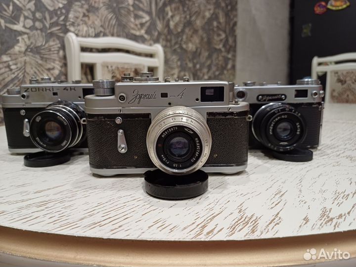 Плёночный фотоаппарат Зоркий 6,Зоркий 4к, Зоркий 4