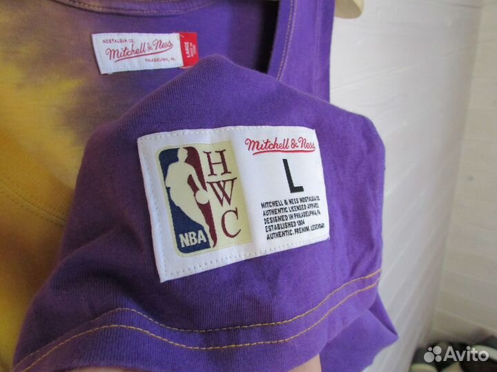 Mitchell Ness Lakers мужская баскетбольная майка