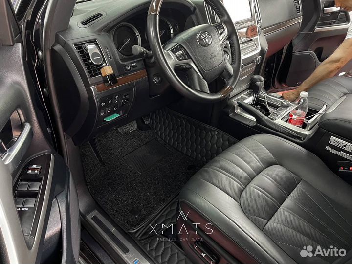 3D коврики из экокожи для Toyota Land Cruiser 200