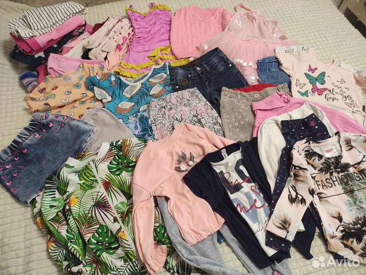 Вещи пакетом на девочку 92 98