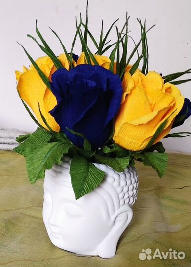 Букеты, поделки из гипса и бумаги