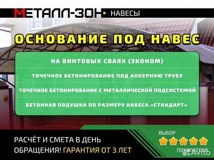 Навес автомобильный от производителя с гарантией