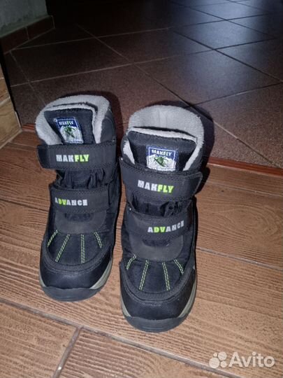 Ботинки зимние Makfly на мальчика мембрана 34-35