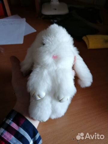 Брелок-игрушка кролик, белый