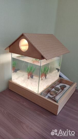 Аквариум 7 литров. полный комплект
