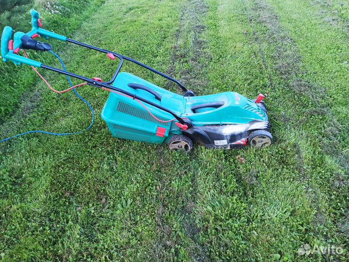 Газонокосилка электрическая bosch arm37 1400 Ватт