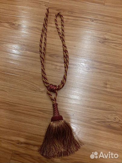 Шторы с ламбрикеном плюс 2 подхвата-кисти для штор