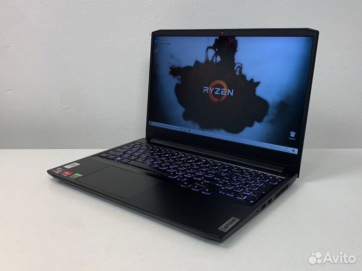 Игровой Lenovo Ruzen 5/RTX 3050/16gb/512gb+HDD