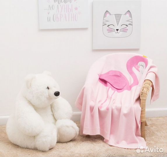 Вязаный плед 