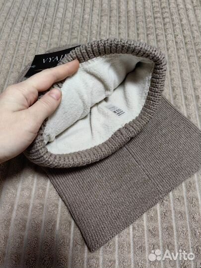 Шапка и снуд женские зимний комплект