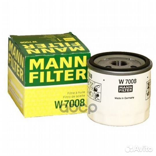 Фильтр масляный W7008 W7008 mann-filter