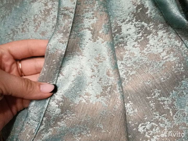 Шторы мрамор 200х270 готовый комплект из 2 портьер