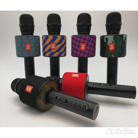 Беспроводной караоке микрофон V8