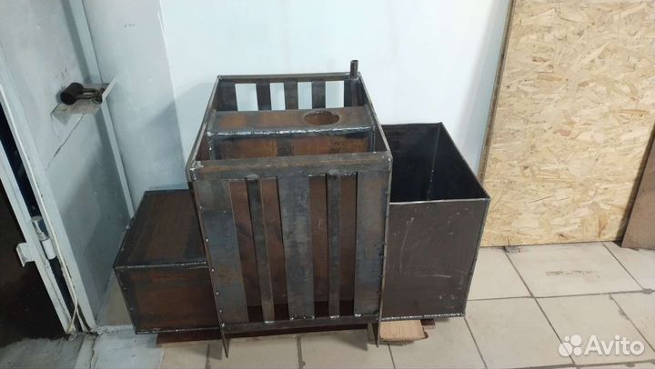 Печь для бани с баком