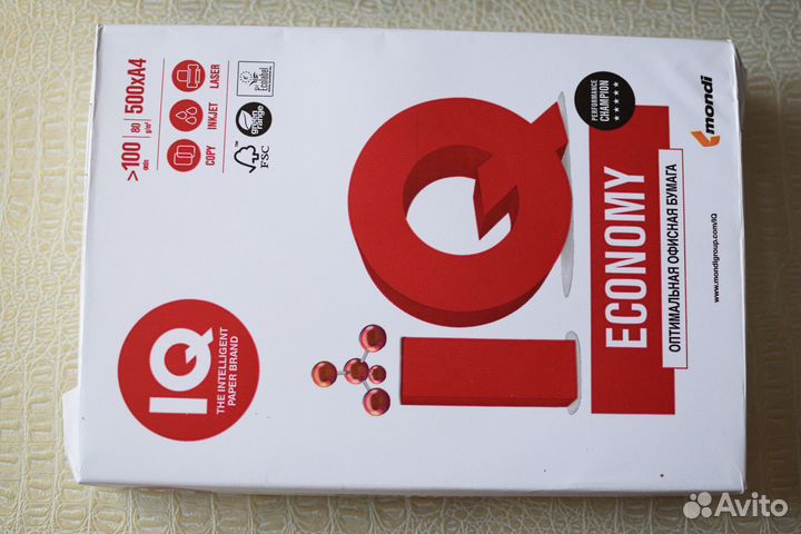 Офисная бумага А4 IQ Economy 500л