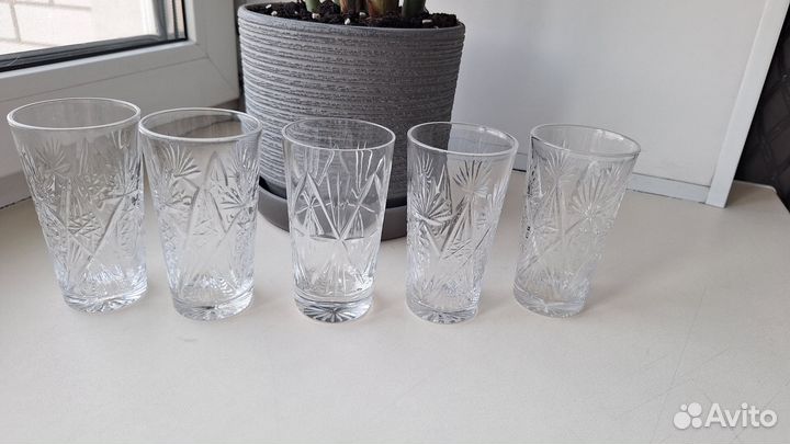 Стаканы,стопки хрусталь
