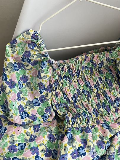 Платье с рукавами на резиночке, размер S-M