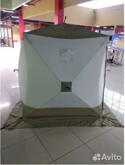 Зимняя палатка cube трехслойная 1.8х1.8